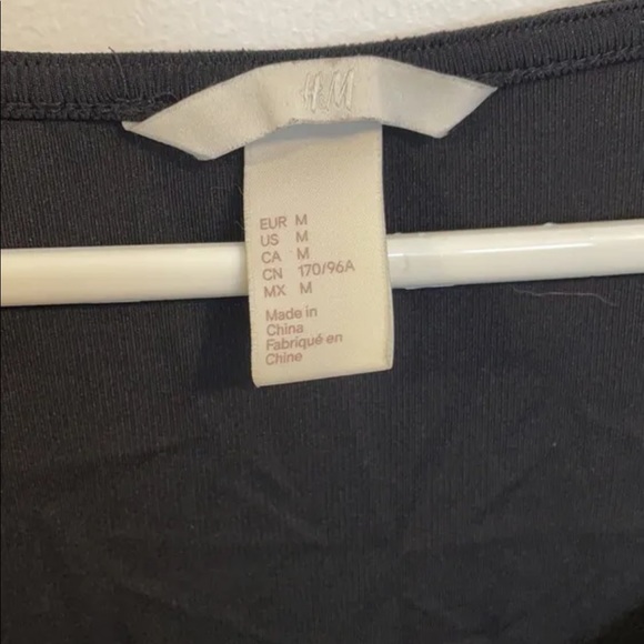 Long sleeve shirt, brand: H&M, size: Medium, black - Picture 3 of 3